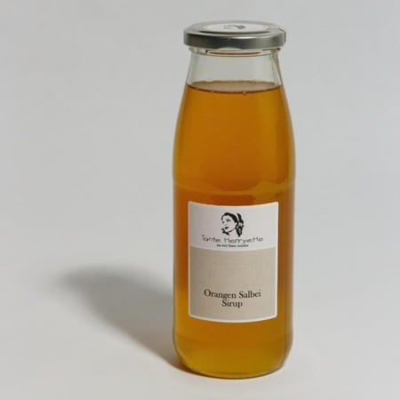 Orangen-Salbei-Sirup